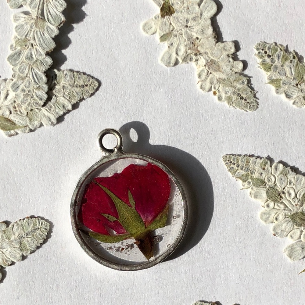 Rose Circle Pendant